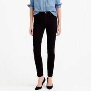 J Crew Black Toothpick High Rise SKINNY Jeans NWOT